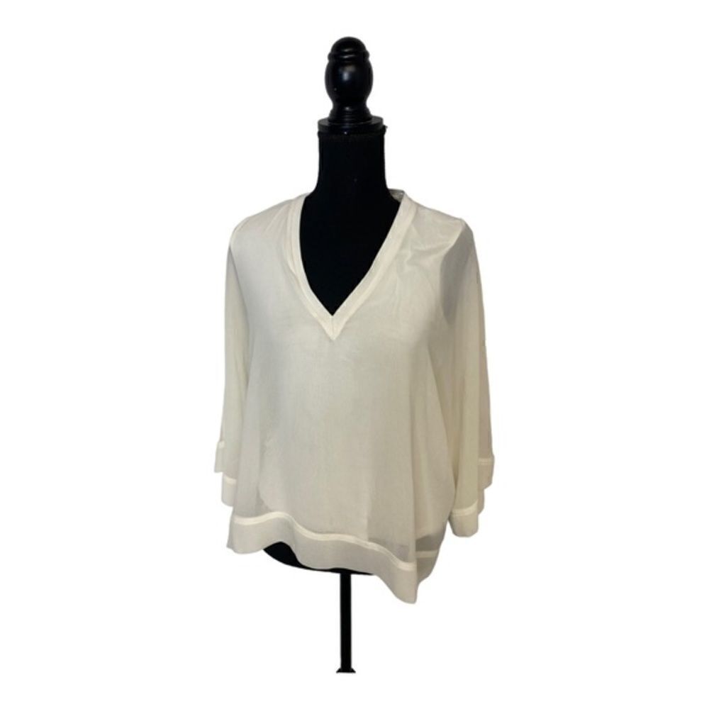 #80 ZARA Loose Fit Overlay Blouse